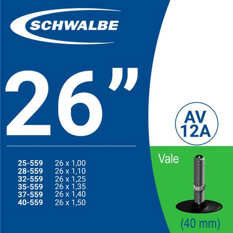 Ruột Xe Đạp Schwalbe | 26 AV12A (40mm)