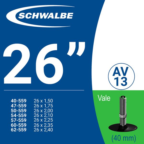 RUỘT XE ĐẠP SCHWALBE 26” AV13 (40mm)