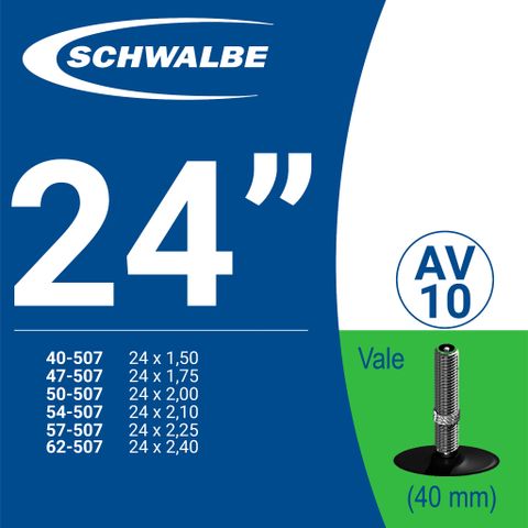 Ruột Xe Đạp Schwalbe | 24 AV10 (40mm)