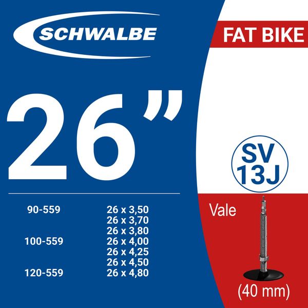 RUỘT XE ĐẠP SCHWALBE 26” SV13J (40mm)