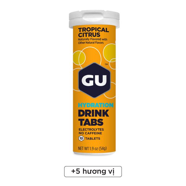 Viên sủi năng lượng GU Hydration Drink Tabs - Vị dâu tổng hợp