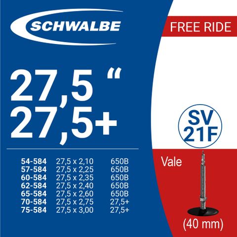 Ruột Xe Đạp Schwalbe | 27.5 SV21F (40mm)