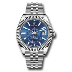Đồng hồ Rolex Oyster Perpetual White Rolesor Sky-Dweller Blue Index Dial Jubilee Bracelet 326934 Blij 42mm