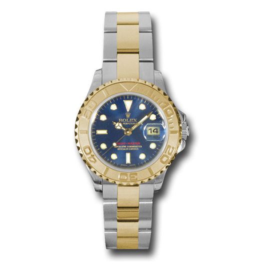 Đồng hồ Rolex Steel và Yellow Gold Lady Yacht-Master Blue Dial 169623 b 29mm