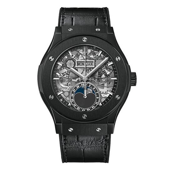 Đồng hồ Hublot Classic Fusion Aerofusion Moonphase Black Magic 547.CX.0170.LR 42mm