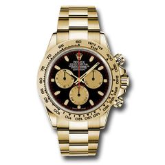 Đồng hồ Rolex Yellow Gold Cosmograph Daytona Black & Champagne Index Dial 116508 bkchi 40mm