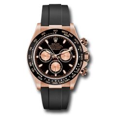 Đồng hồ Rolex Everose Gold Cosmograph Daytona Black Index Dial Black Oysterflex Strap 116515LN bkpof 40mm