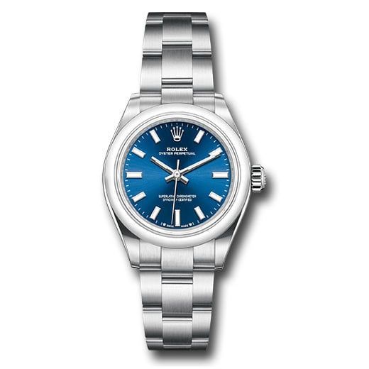 Đồng hồ Rolex Oyster Perpetual Domed Bezel Blue Index Dial Oyster Bracelet 276200 bluio 28mm