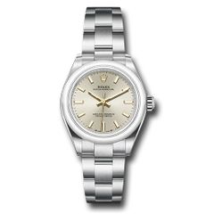 Đồng hồ Rolex Oyster Perpetual Domed Bezel Silver Index Dial Oyster Bracelet 276200 sio 28mm
