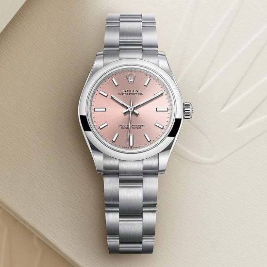 Đồng hồ Rolex Oyster Perpetual Domed Bezel Pink Index Dial Oyster Bracelet 277200 pio 31mm