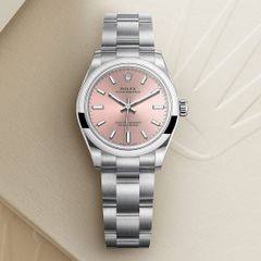 Đồng hồ Rolex Oyster Perpetual Domed Bezel Pink Index Dial Oyster Bracelet 277200 pio 31mm