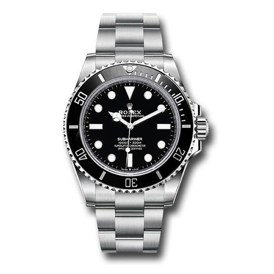 Đồng hồ Rolex Steel Submariner Black Dial 124060 41mm