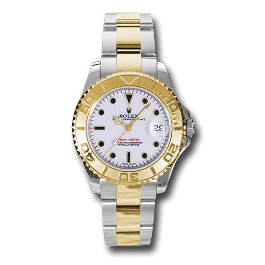 Đồng hồ Rolex Steel and Yellow Gold Yacht-Master White Dial 168623 w 35mm