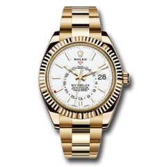 Đồng hồ Rolex Yellow Gold Sky-Dweller White Index Dial Oyster Bracelet 326938 w 42mm