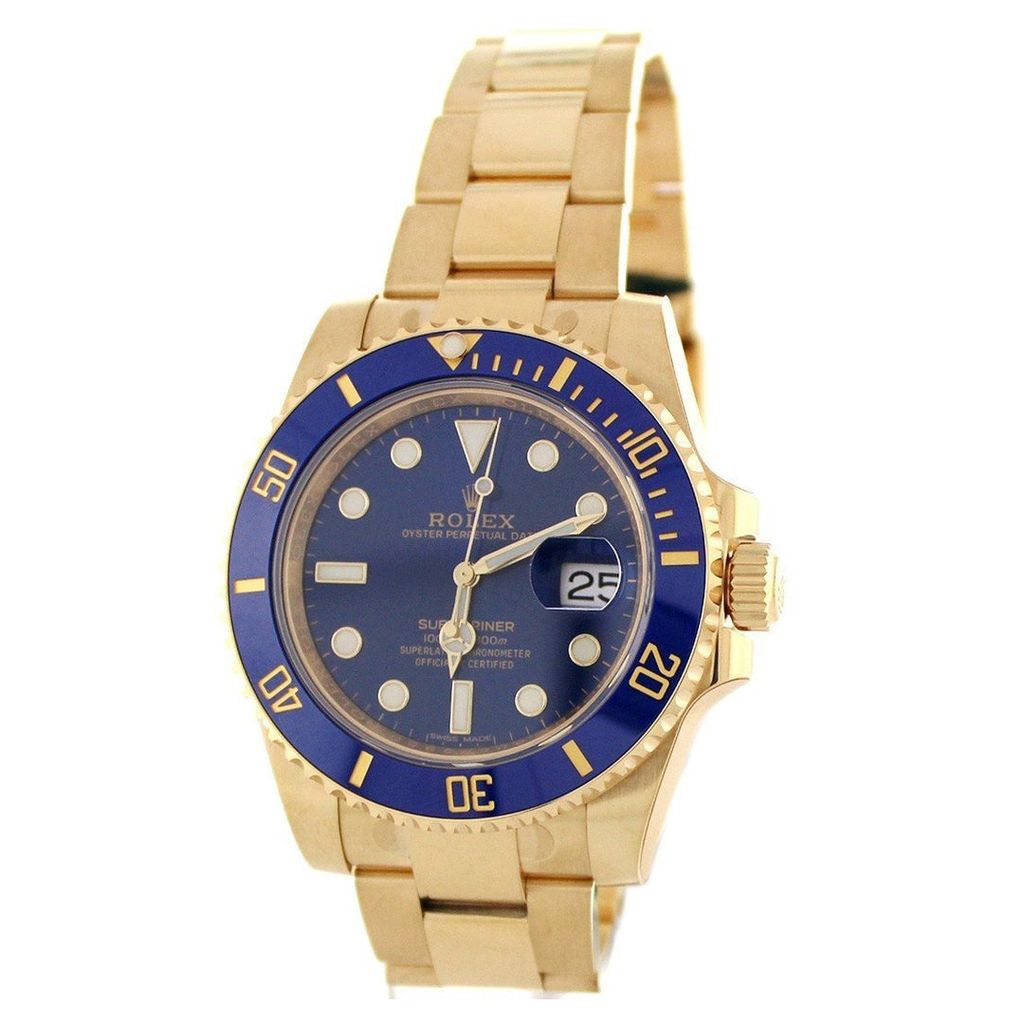 Đồng hồ Rolex Yellow Gold Submariner Date Blue Dial 116618 bl 40mm