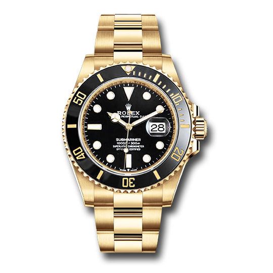 Đồng hồ Rolex Yellow Gold Submariner Date Black Bezel Black Dial 126618LN 41mm