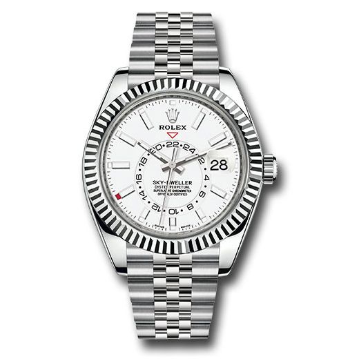 Đồng hồ Rolex Oyster Perpetual White Rolesor Sky-Dweller White Index Dial Jubilee Bracelet 326934 wij 42mm