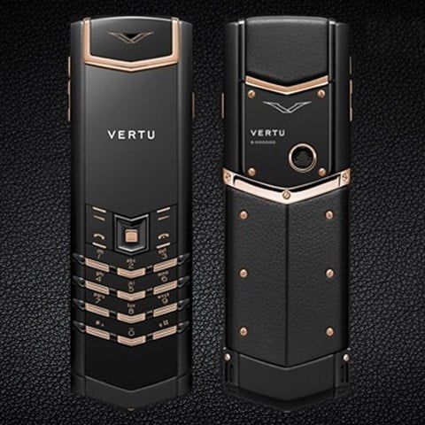 Vertu Signature S Pure Black Mix Red Gold