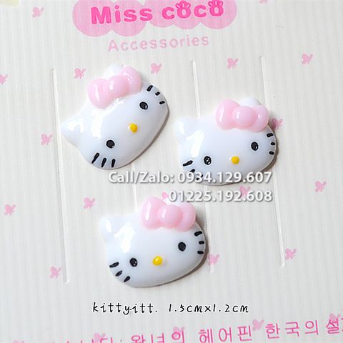 KIT0007 - Mèo Kitty Nhựa mini (Gói 2 cái)