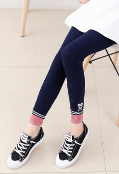 KM-QD445- Quần legging sọc thêu