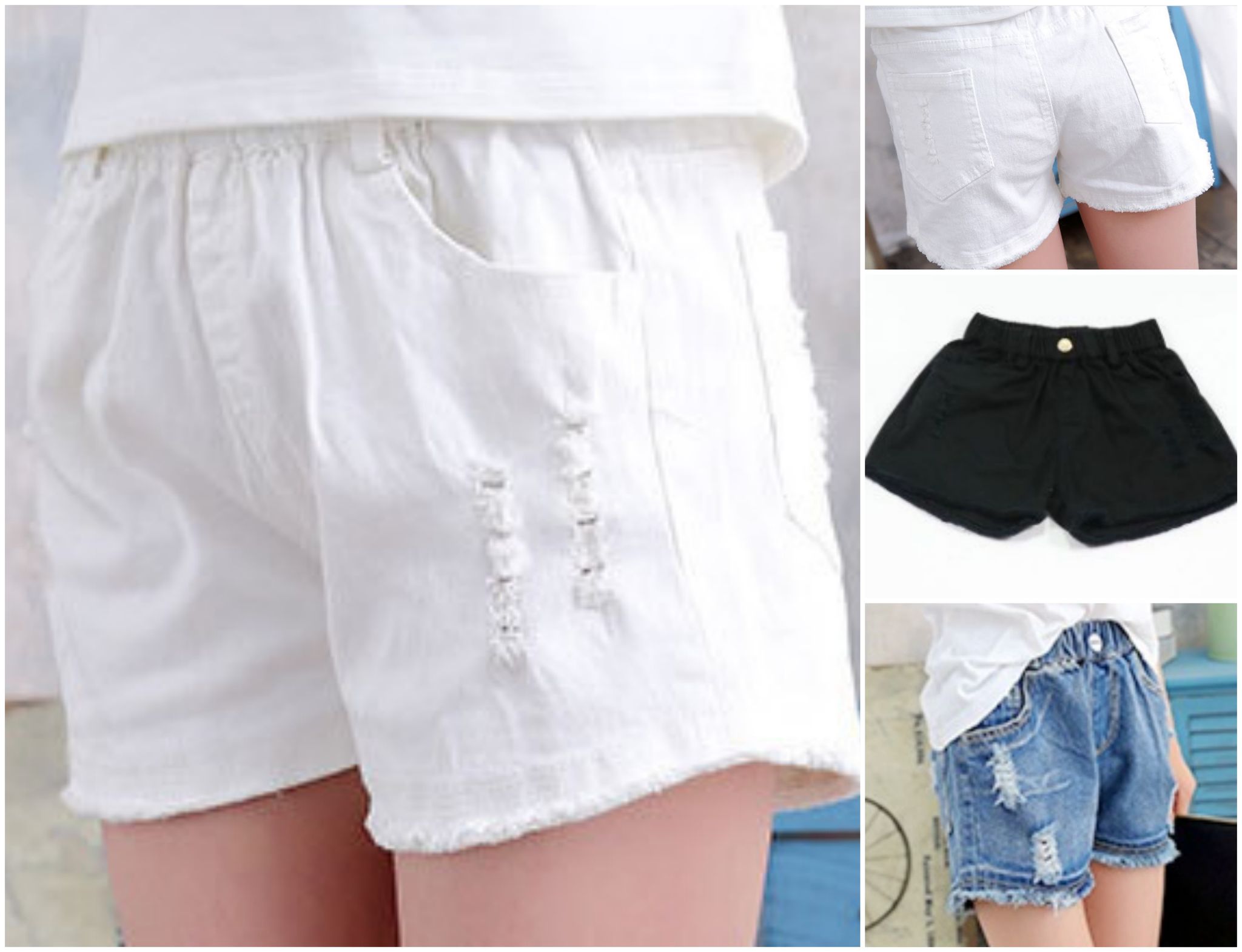 QS308- Quần shorts jeans