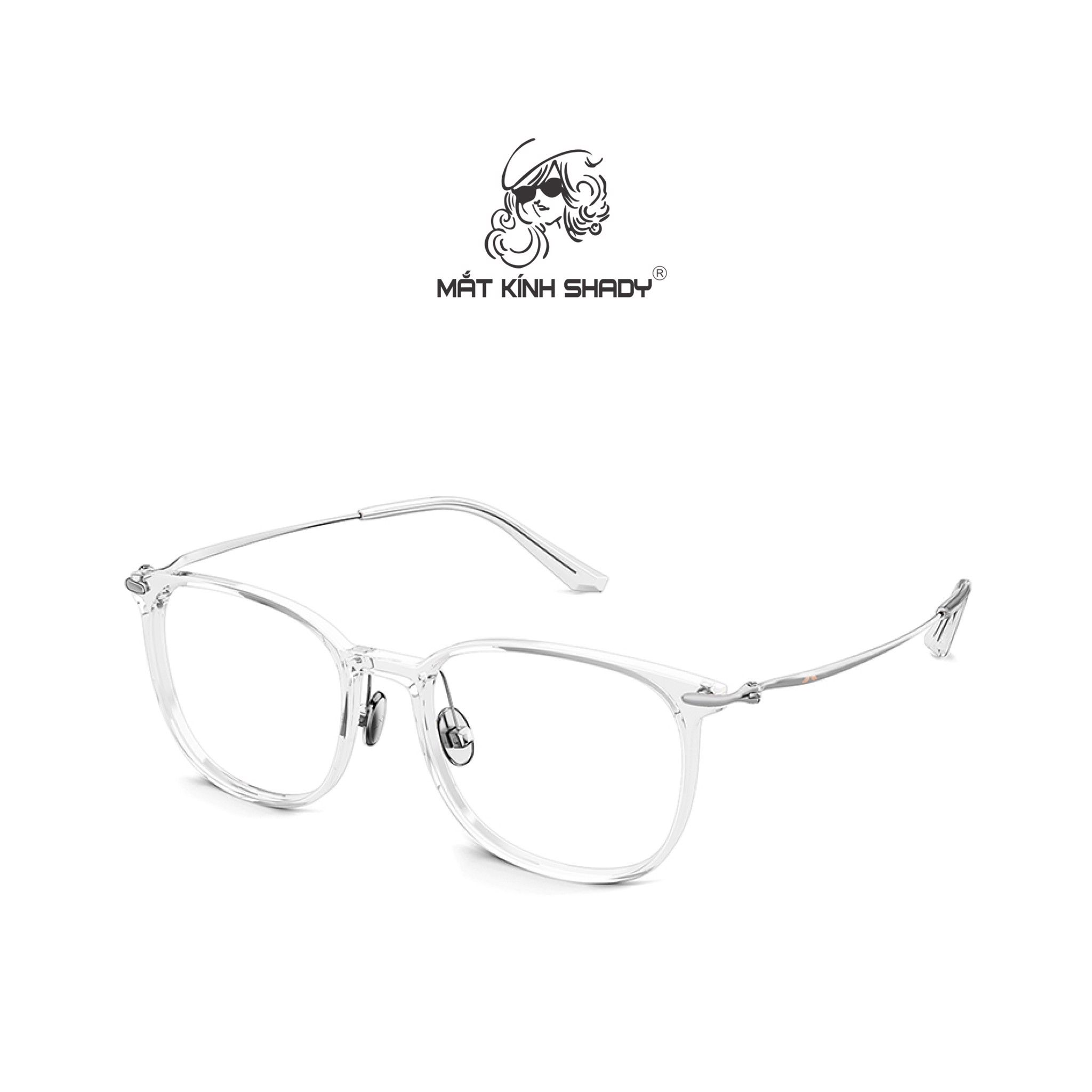Gọng Kính Cận Dáng Vuông Bầu Thời Trang Unisex Cao Cấp, Chính Hãng Molsion - MJ5038