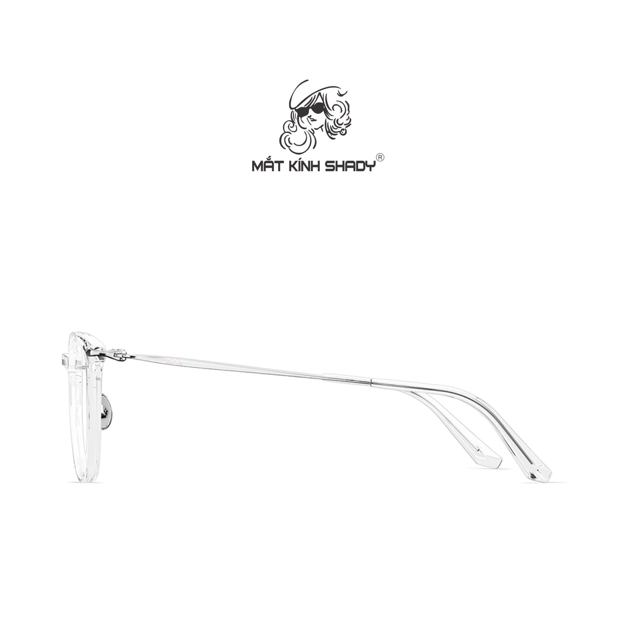 Gọng Kính Cận Dáng Vuông Bầu Thời Trang Unisex Cao Cấp, Chính Hãng Molsion - MJ5038