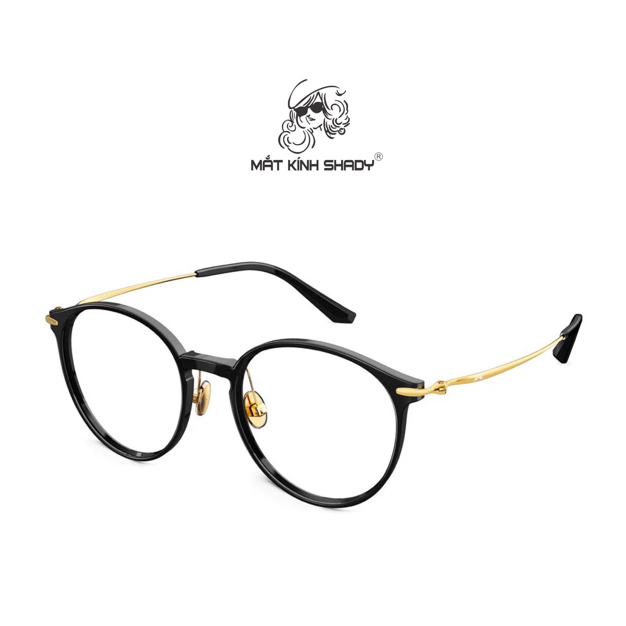 Gọng Kính Cận Dáng Mắt Mèo Thời Trang Unisex Cao Cấp, Chính Hãng Molsion - MJ5037