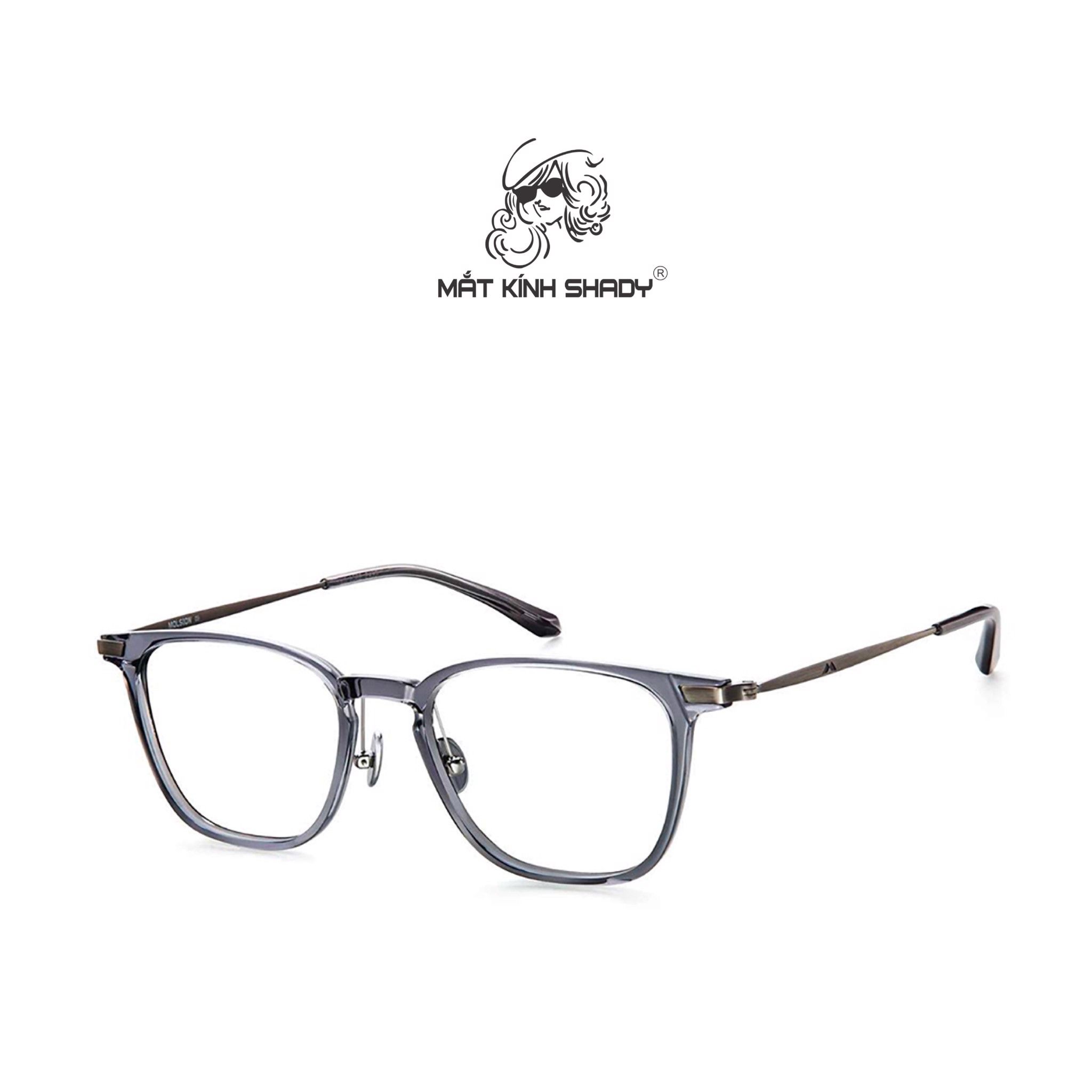 Gọng Kính Cận Chính Hãng Molsion Unisex, Chất Nhựa TR Và Hợp Kim Cao Cấp - MJ5019
