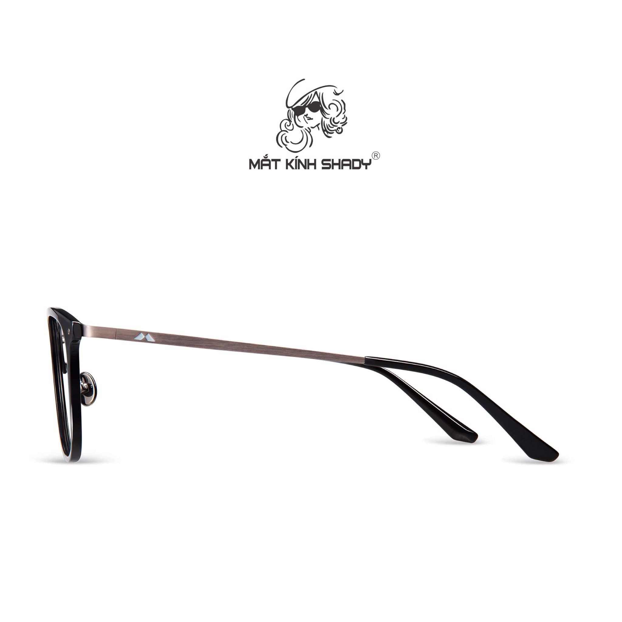 Gọng Kính Cận Dáng Vuông Bầu Thời Trang Unisex Cao Cấp, Chính Hãng Molsion - MJ6081