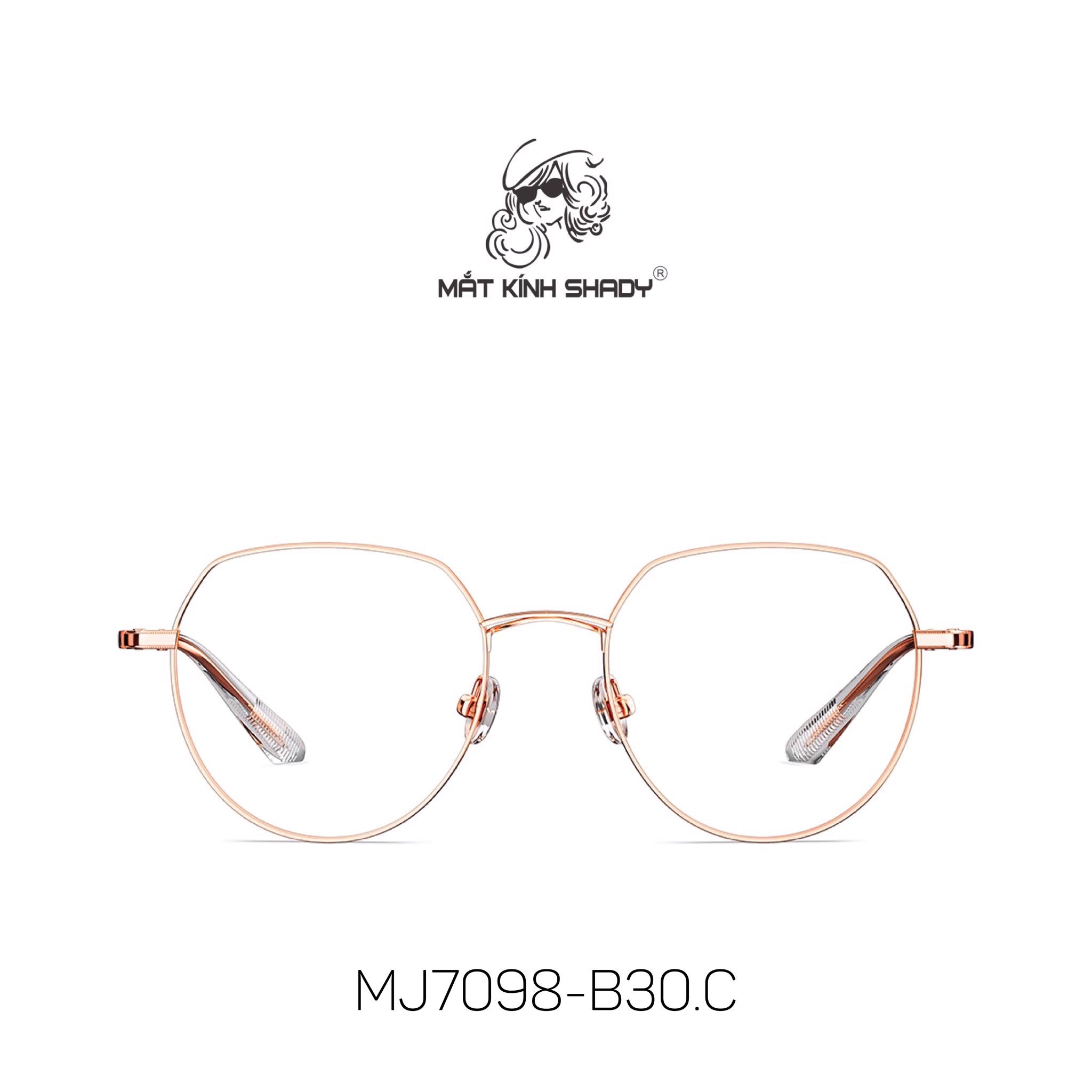 Gọng Kính Cận Chính Hãng Molsion Unisex, Chất Liệu Hợp Kim Thanh Mảnh Cao Cấp - MJ7098