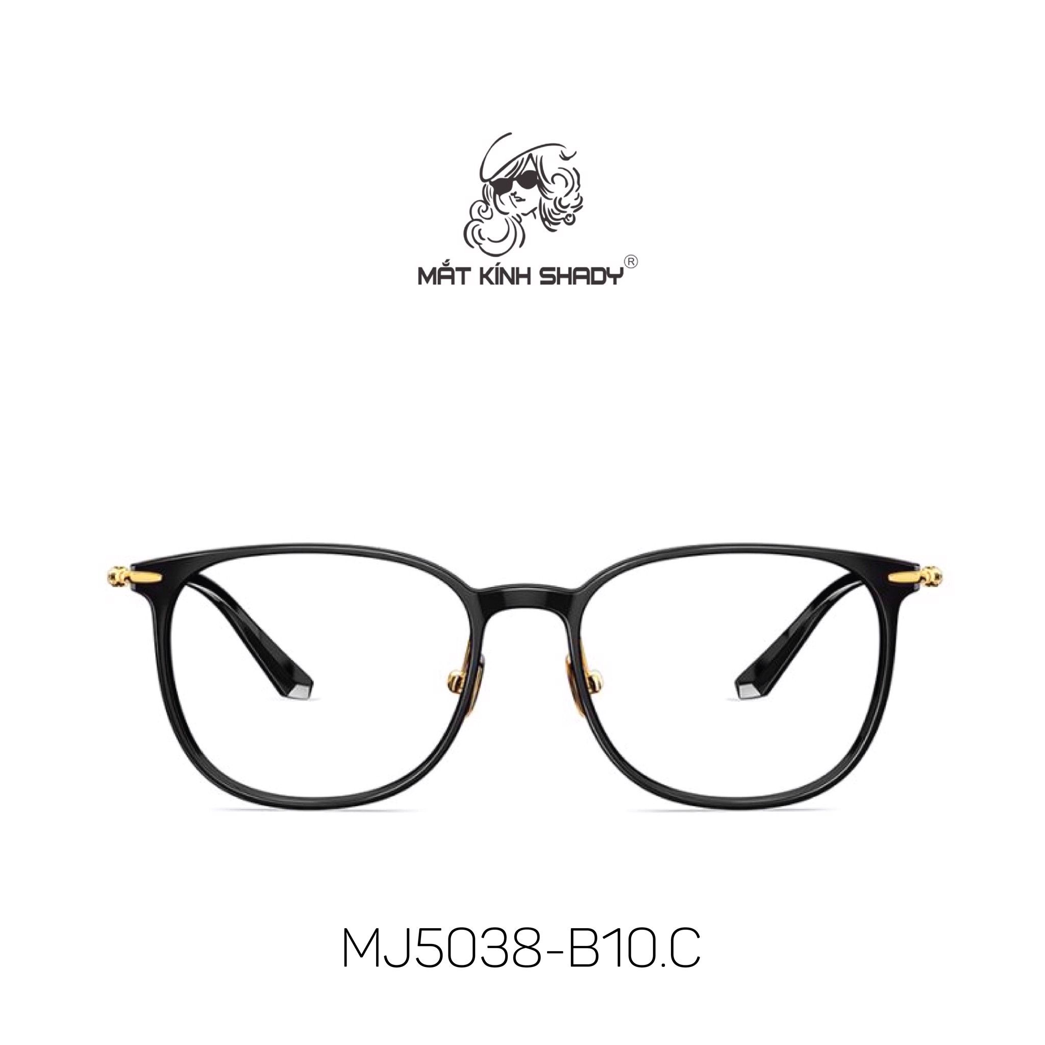 Gọng Kính Cận Dáng Vuông Bầu Thời Trang Unisex Cao Cấp, Chính Hãng Molsion - MJ5038