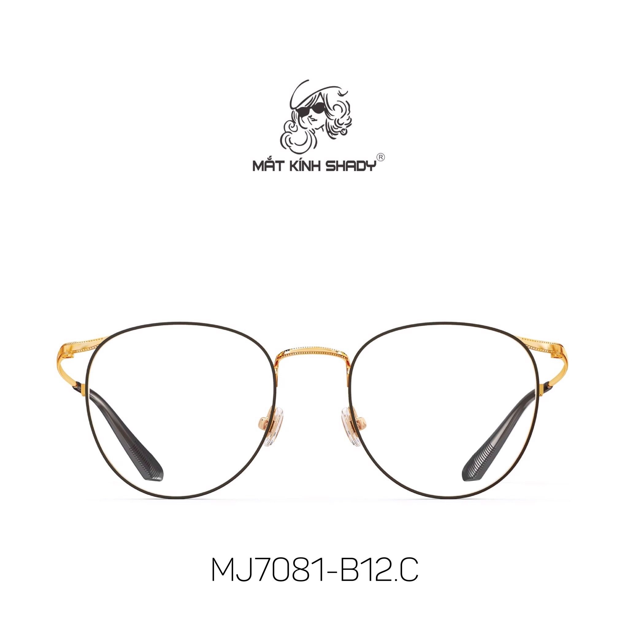 Gọng Kính Cận Chính Hãng Molsion Unisex, Hợp Kim Cao Cấp - MJ7081
