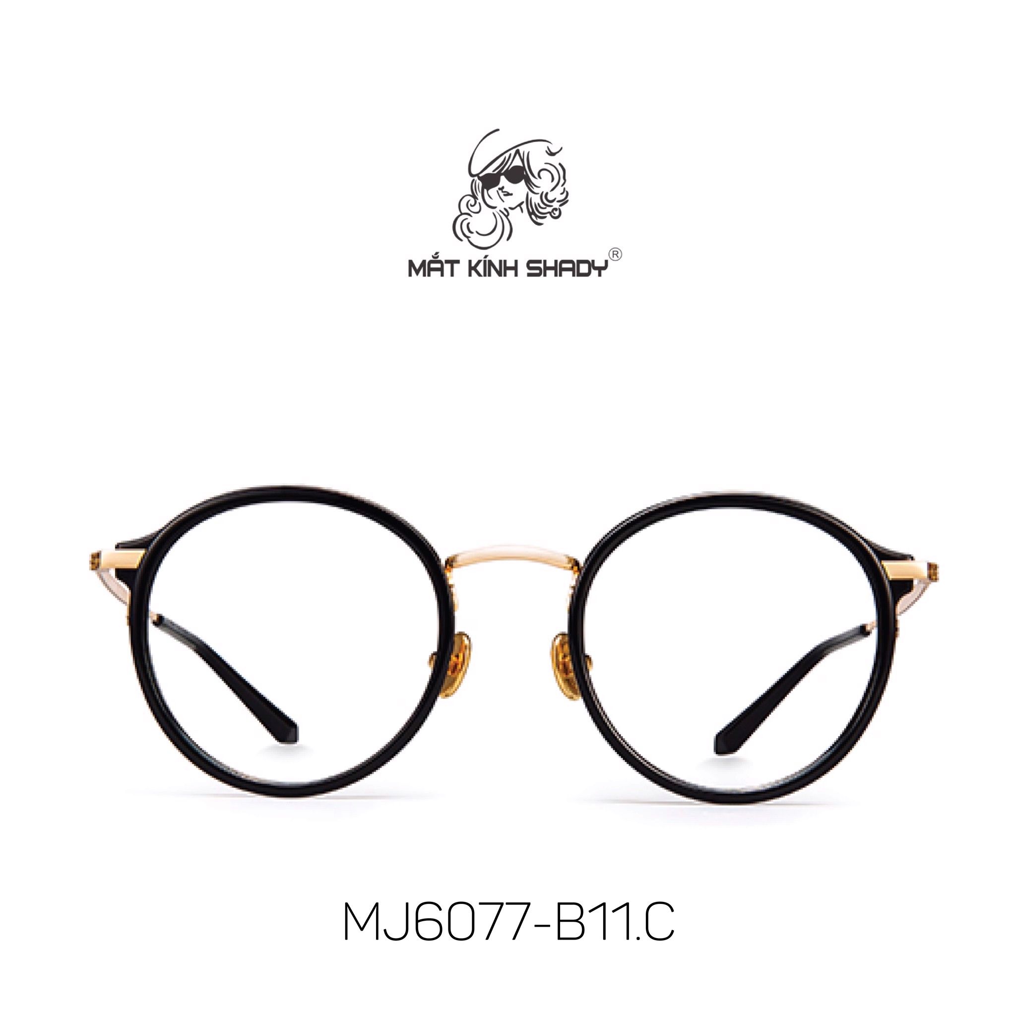 Gọng Kính Cận Chính Hãng Molsion Unisex, Chất Nhựa TR Và Thép Không Gỉ Cao Cấp - MJ6077