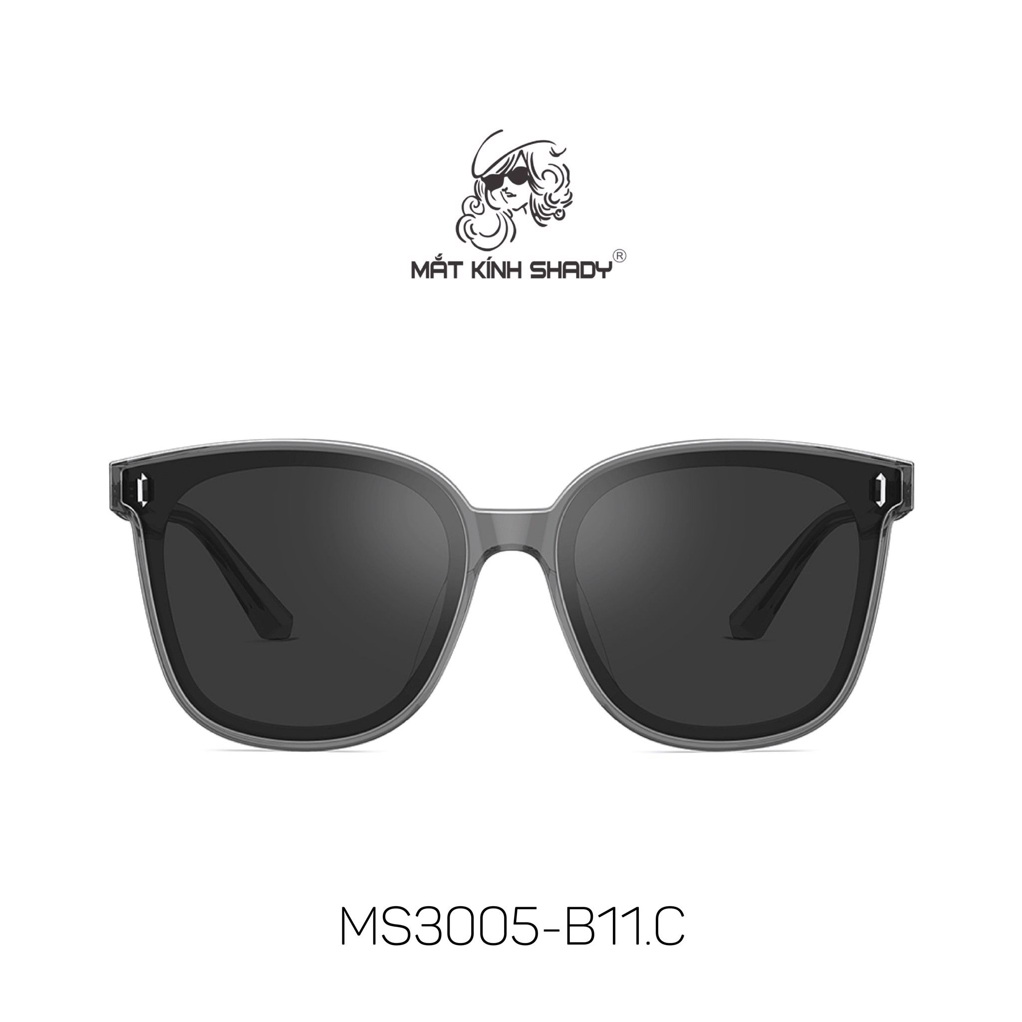 Kính Mát Chính Hãng Molsion Unisex, Chất Liệu Acetate Nguyên Khối Cao Cấp - MS3005