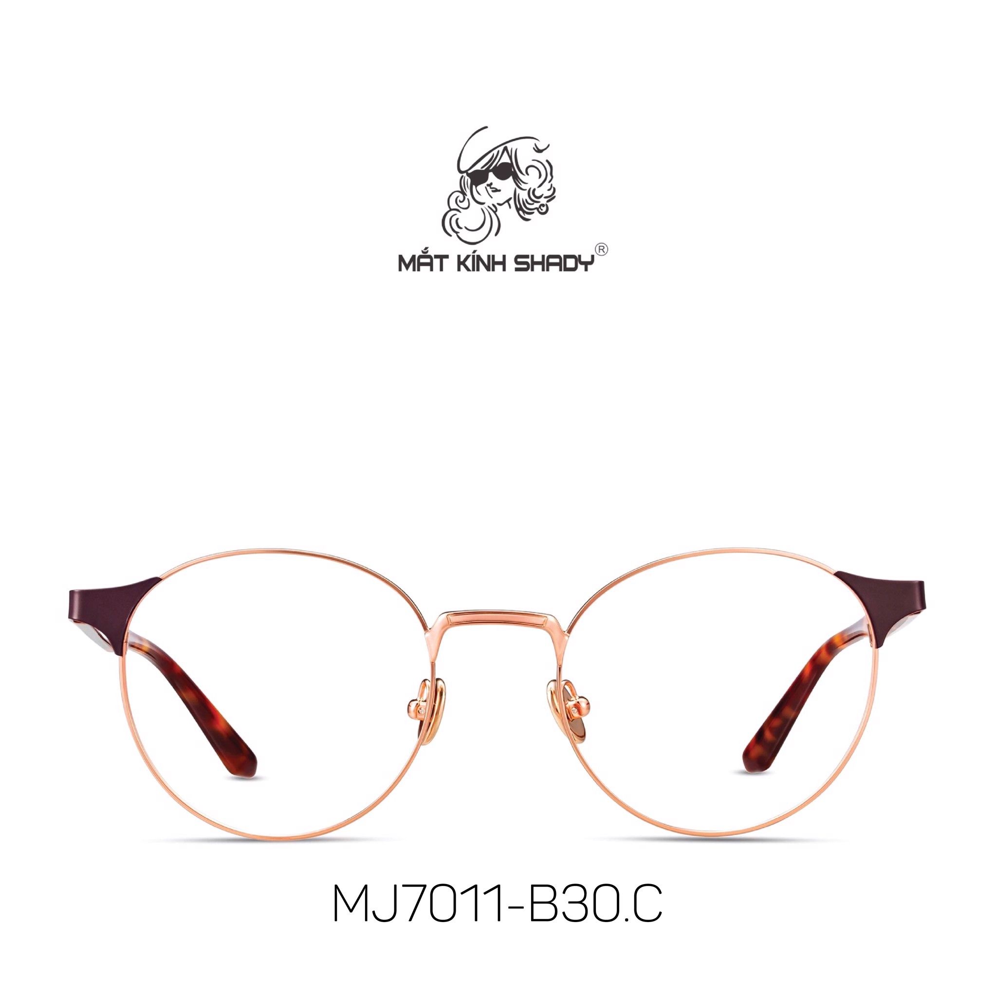 Gọng Kính Cận Chính Hãng Molsion Unisex, Hợp Kim Cao Cấp - MJ7011