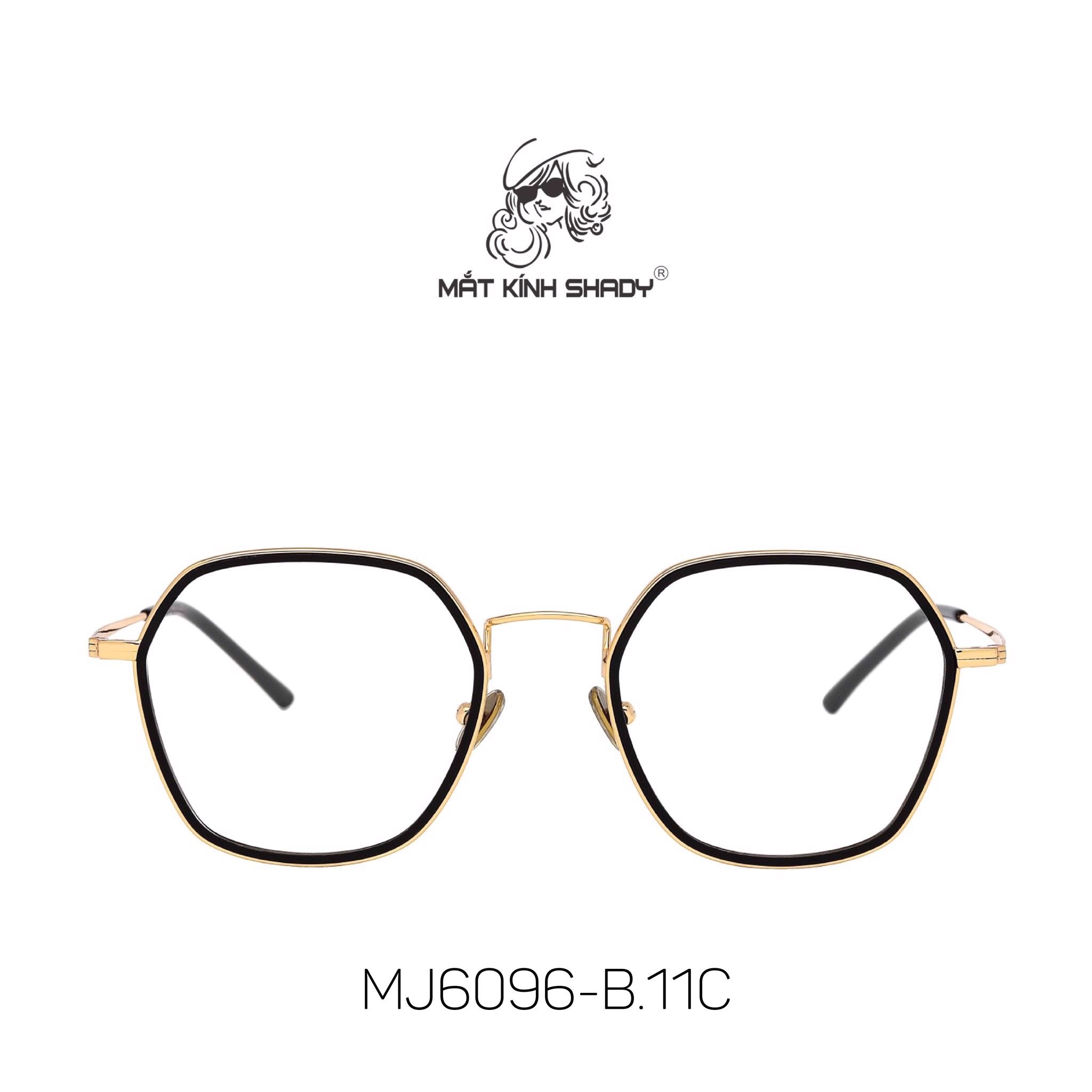 Gọng Kính Cận Chính Hãng Molsion Unisex, Chất Nhựa Acetate, Hợp Kim - MJ6096