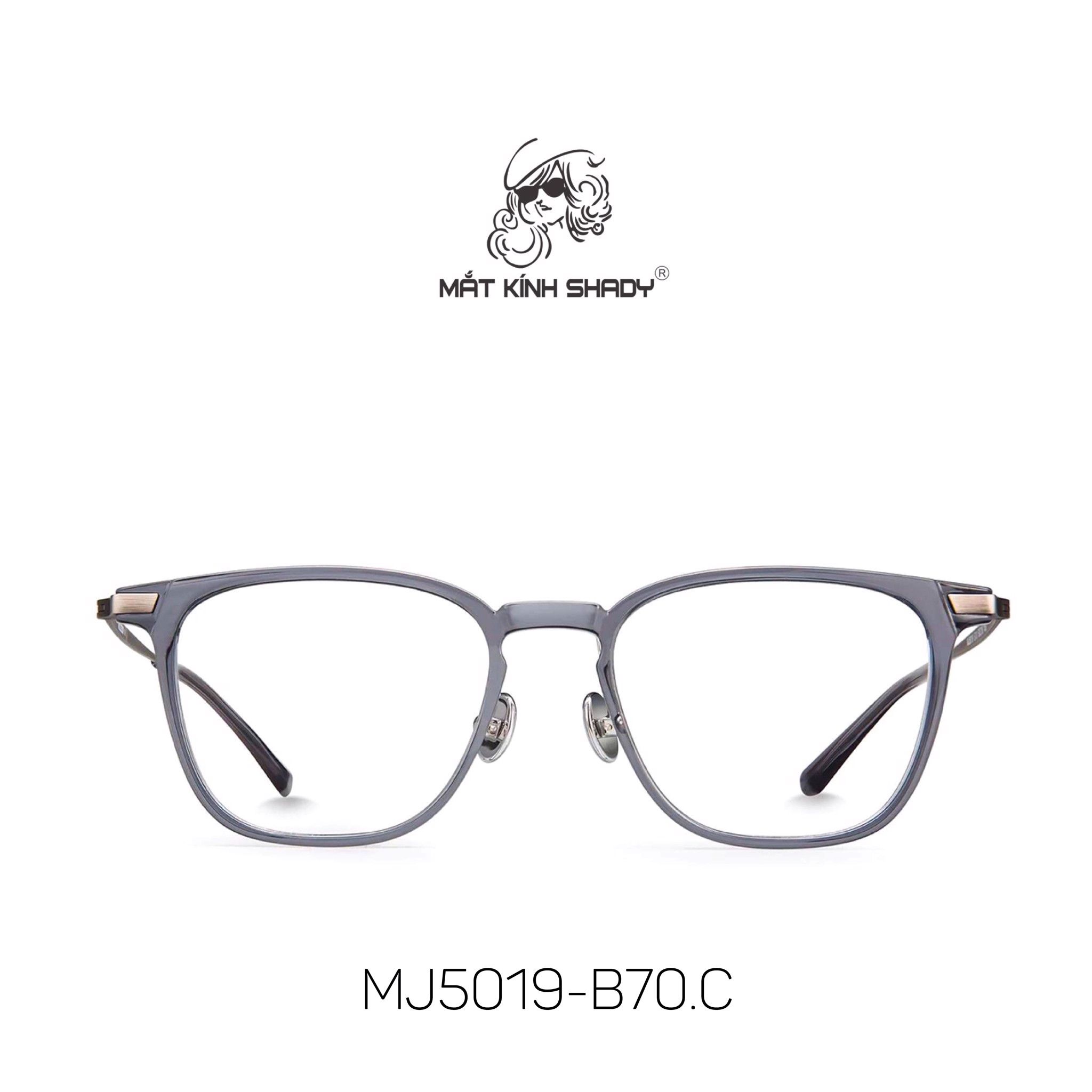 Gọng Kính Cận Chính Hãng Molsion Unisex, Chất Nhựa TR Và Hợp Kim Cao Cấp - MJ5019
