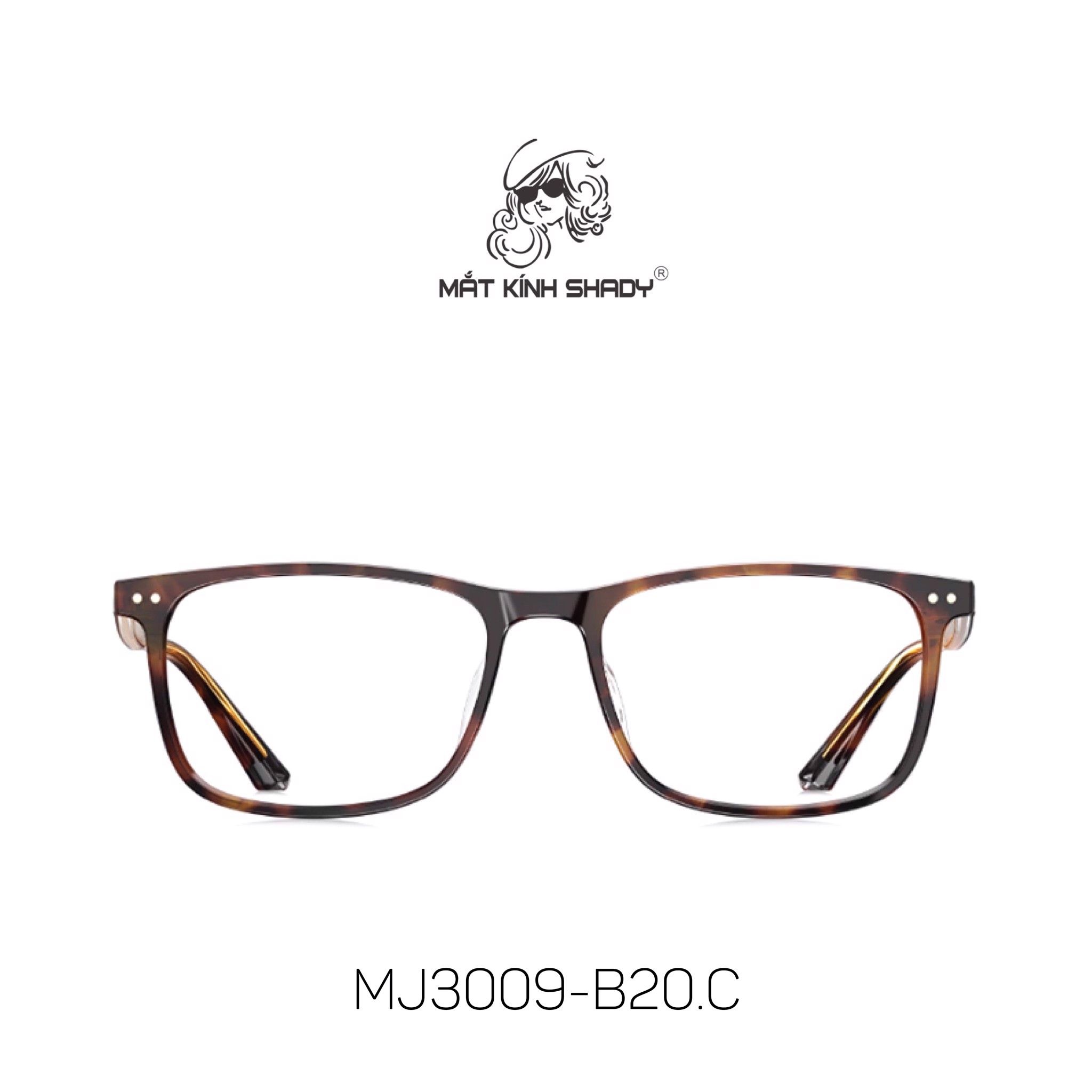 Gọng Kính Cận Chính Hãng Molsion Unisex, Chất Nhựa Acetate Nguyên Khối - MJ3009