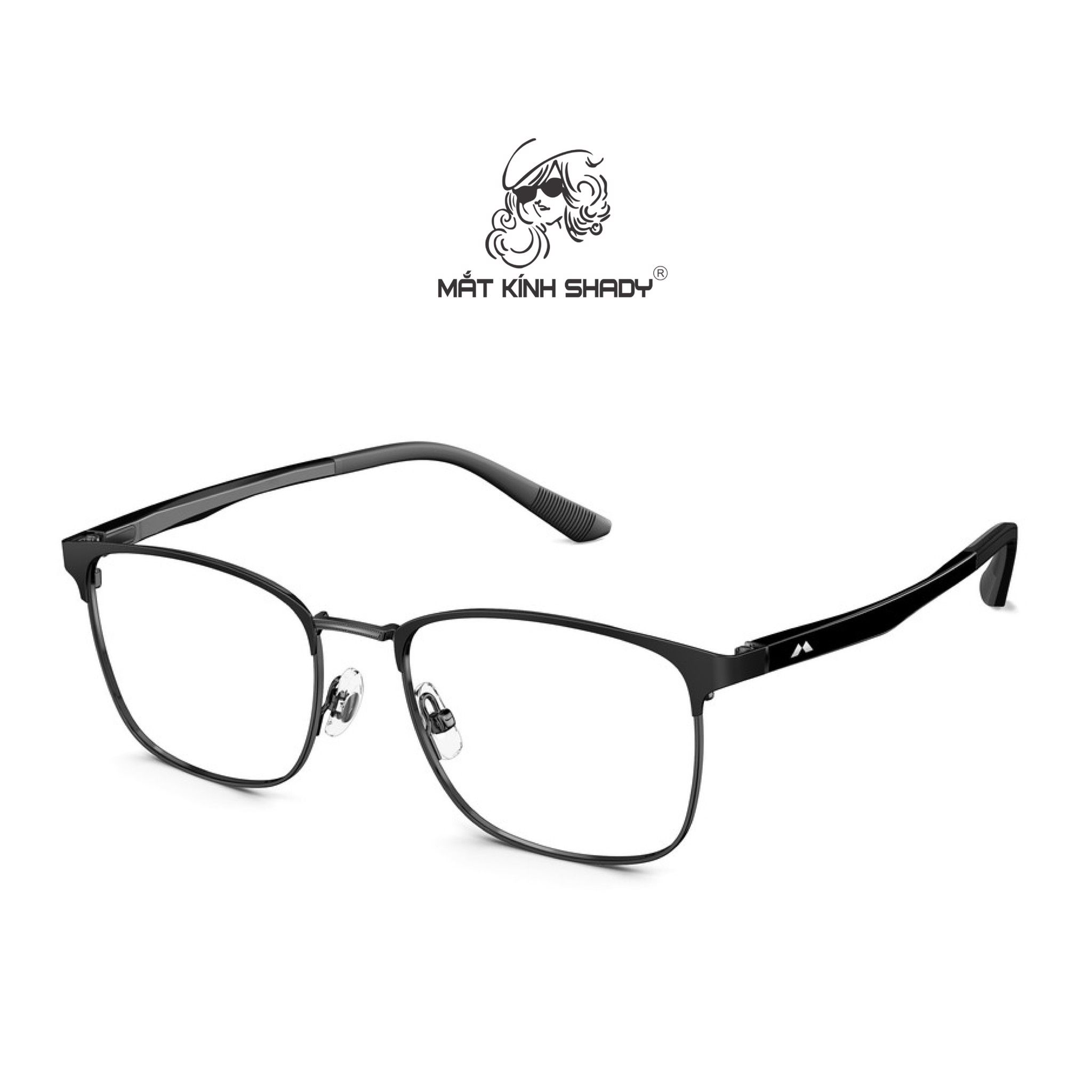 Gọng Kính Cận Dáng Vuông Thời Trang Unisex, Chất Liệu Hợp Kim Cao Cấp Chính Hãng MOLSION - MJ7120