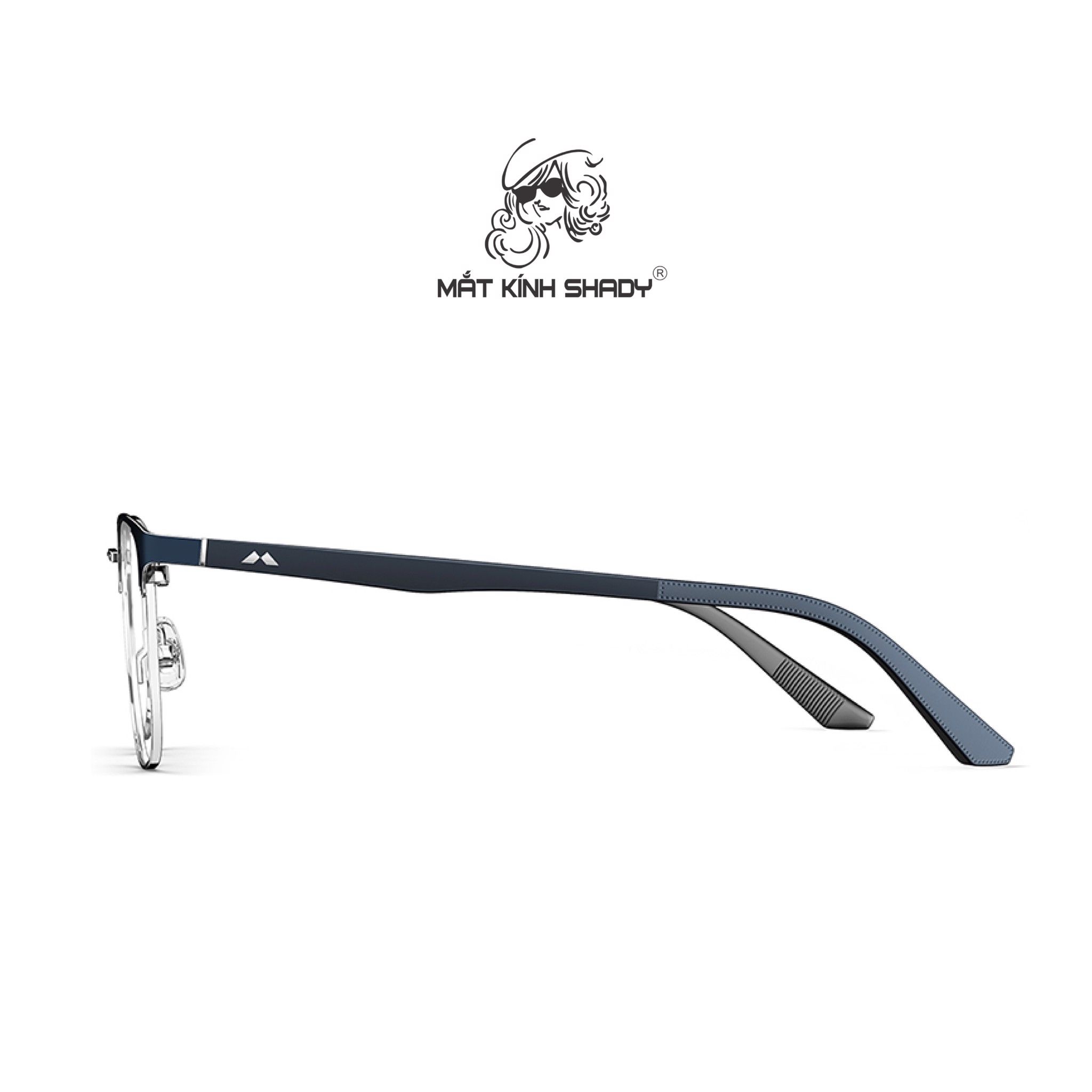 Gọng Kính Cận Dáng Vuông Thời Trang Unisex, Chất Liệu Hợp Kim Cao Cấp Chính Hãng MOLSION - MJ7120
