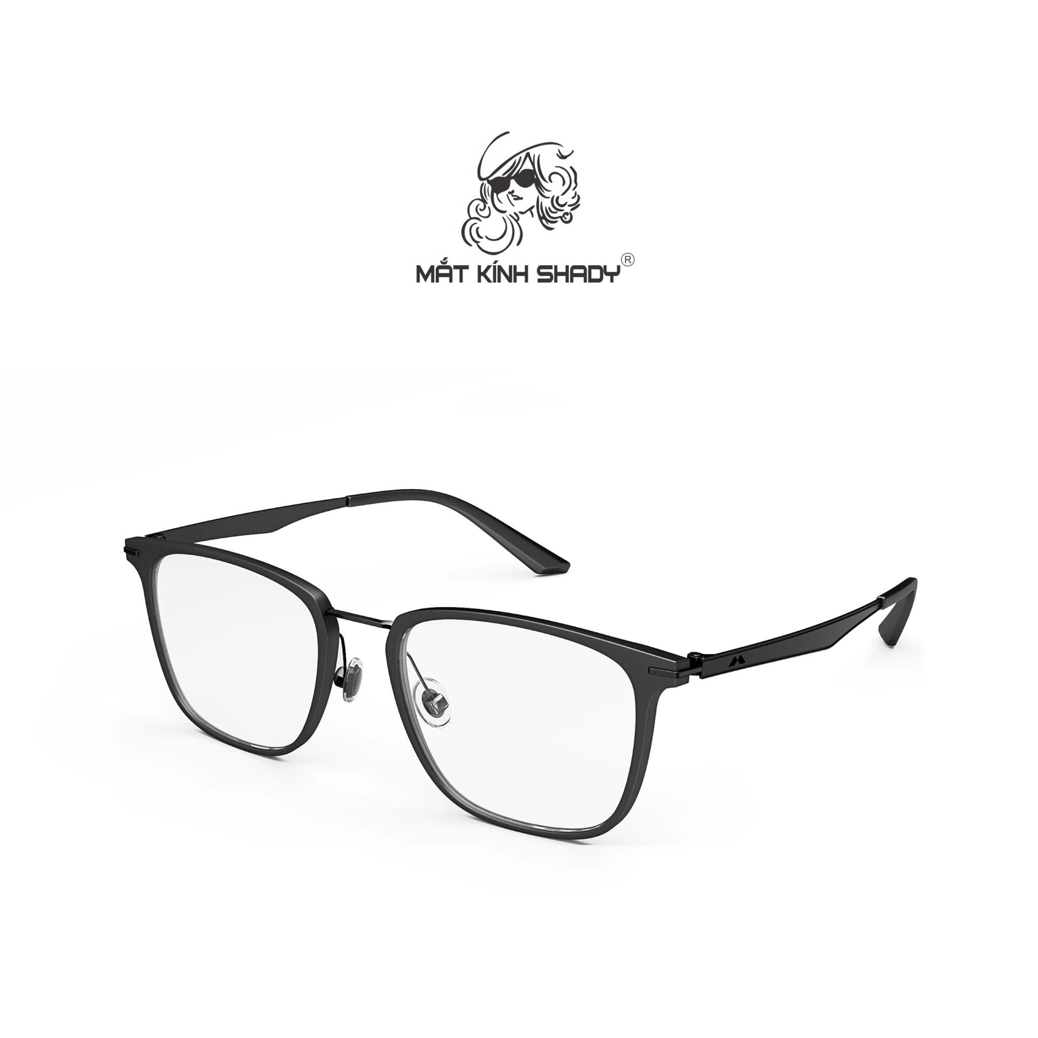 Gọng Kính Cận Chính Hãng Molsion Unisex, Chất Nhựa TR Và Thép Không Gỉ Cao Cấp - MJ6101