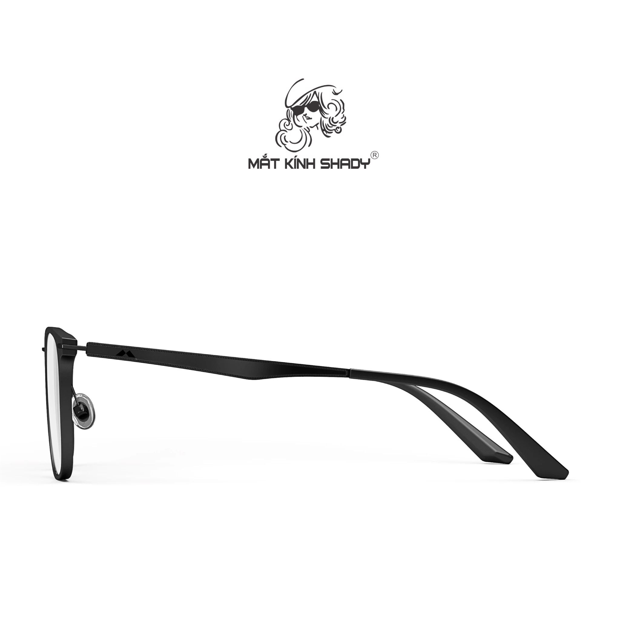 Gọng Kính Cận Chính Hãng Molsion Unisex, Chất Nhựa TR Và Thép Không Gỉ Cao Cấp - MJ6101