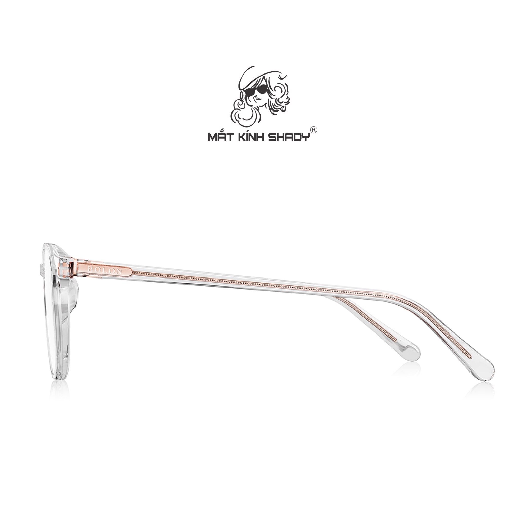 Gọng Kính Cận Chính Hãng Bolon Thời Trang Unisex, Chất Nhựa Acetate Nguyên Khối - BJ3086