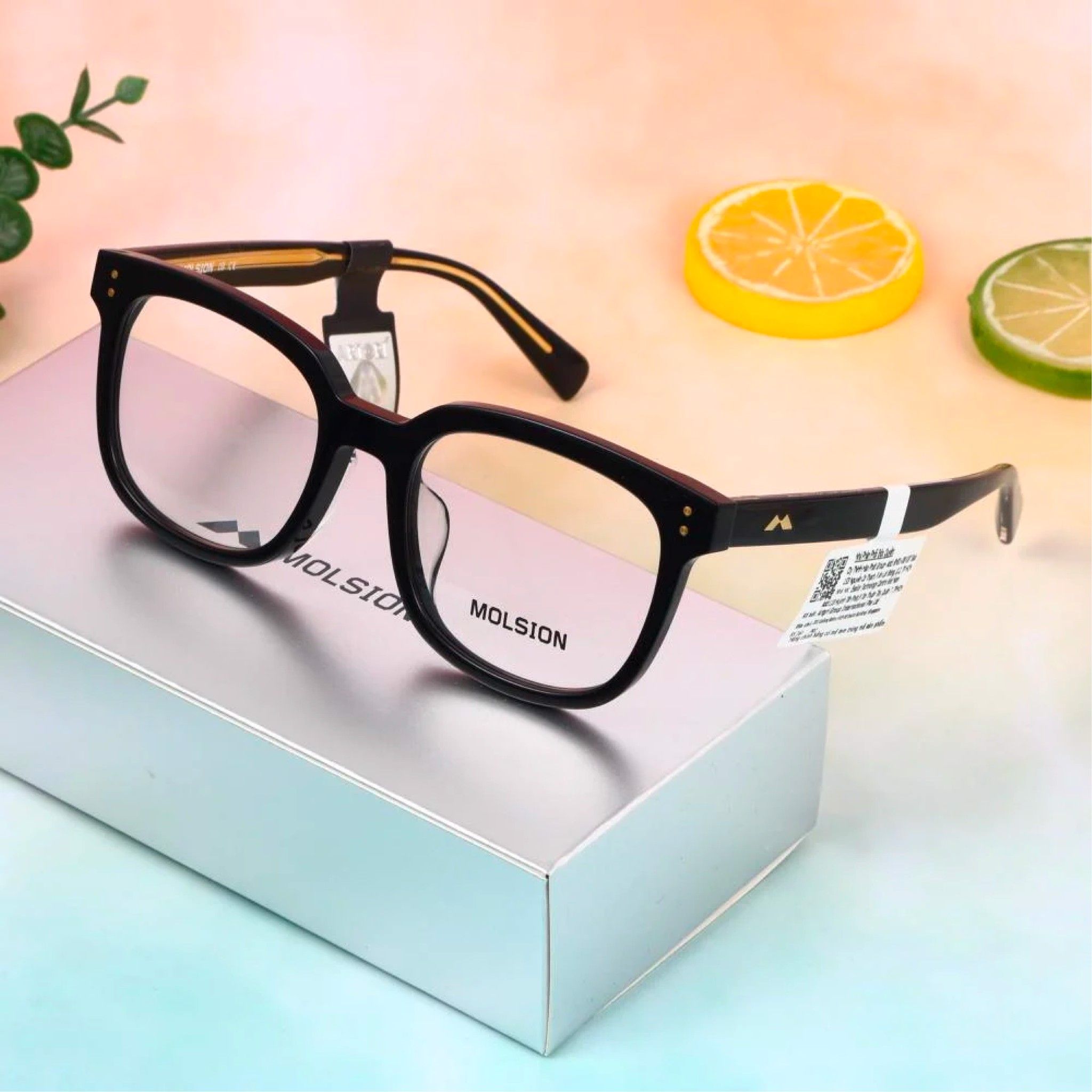 Gọng Kính Cận Chính Hãng Molsion Unisex 2020, Chất Nhựa Acetate Nguyên Khối - MJ3016