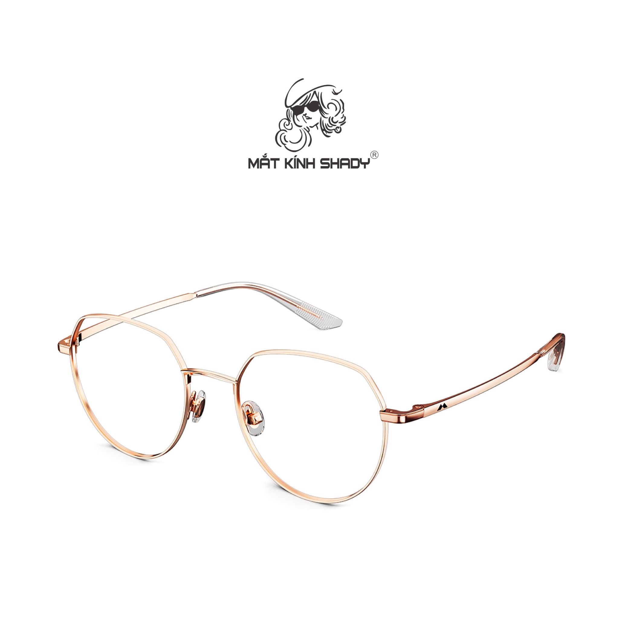 Gọng Kính Cận Chính Hãng Molsion Unisex, Chất Liệu Hợp Kim Thanh Mảnh Cao Cấp - MJ7098