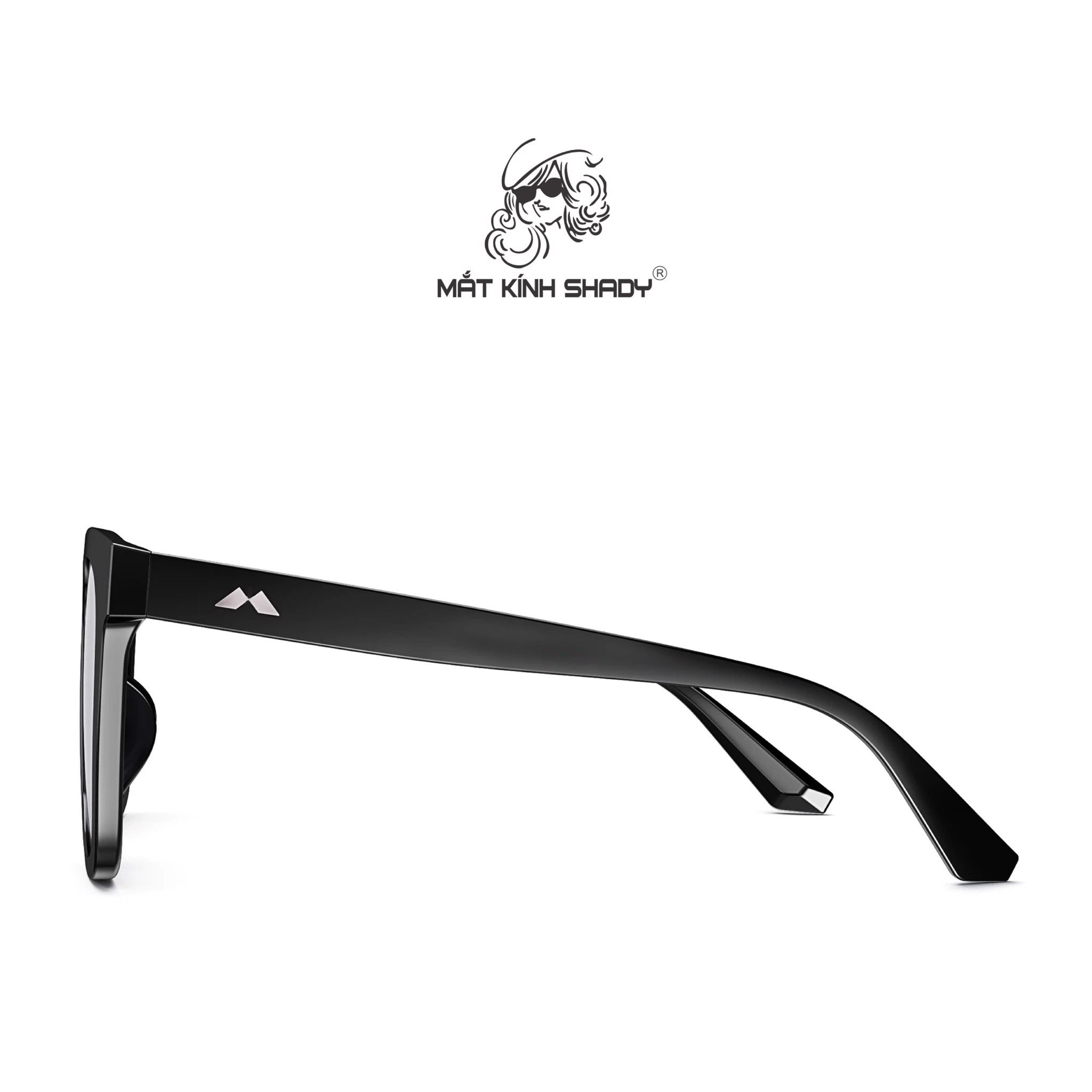 Kính Mát Chính Hãng Molsion Dáng Vuông Thời Trang Nam, Nhựa Acetate Cao Cấp - MS3009