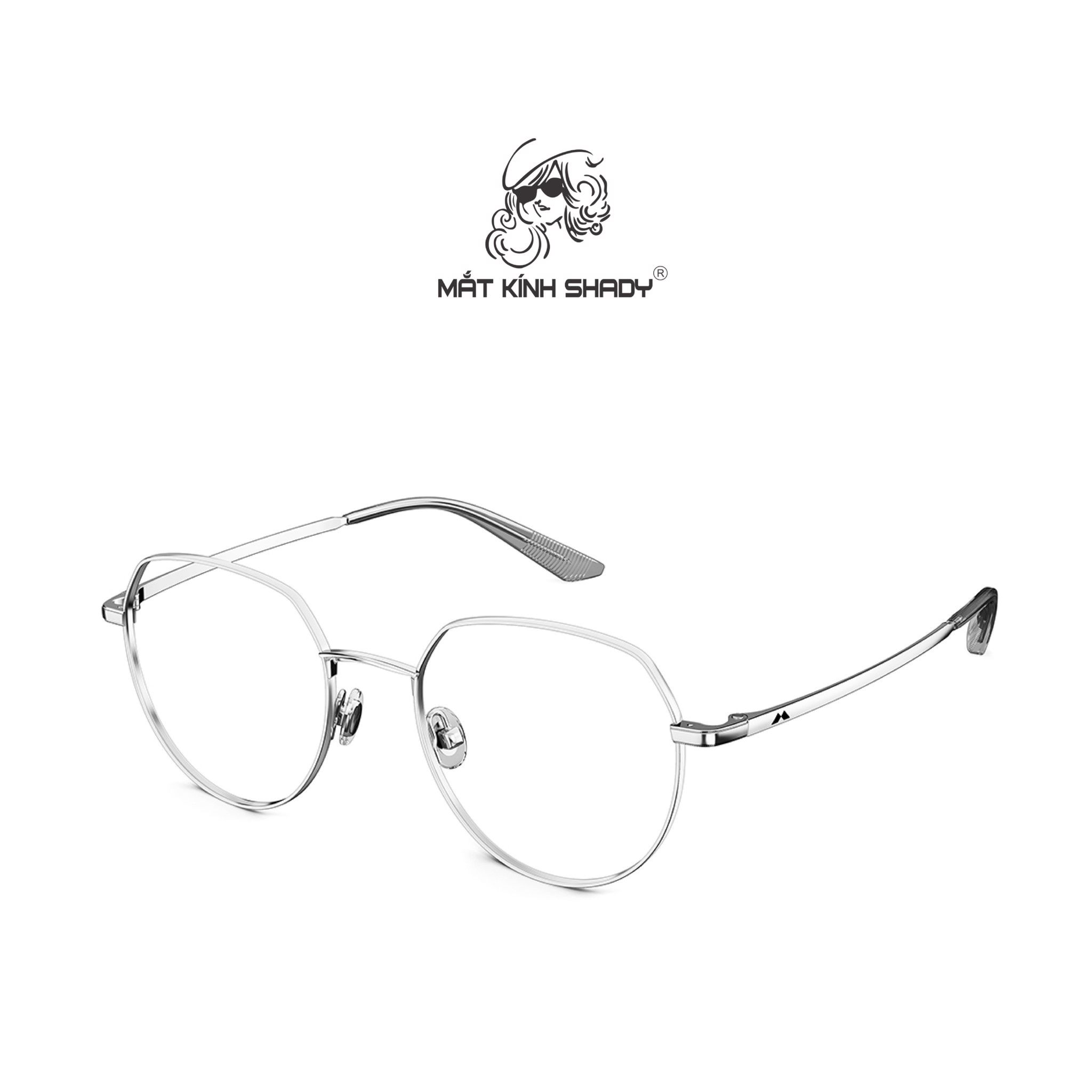 Gọng Kính Cận Chính Hãng Molsion Unisex, Chất Liệu Hợp Kim Thanh Mảnh Cao Cấp - MJ7098