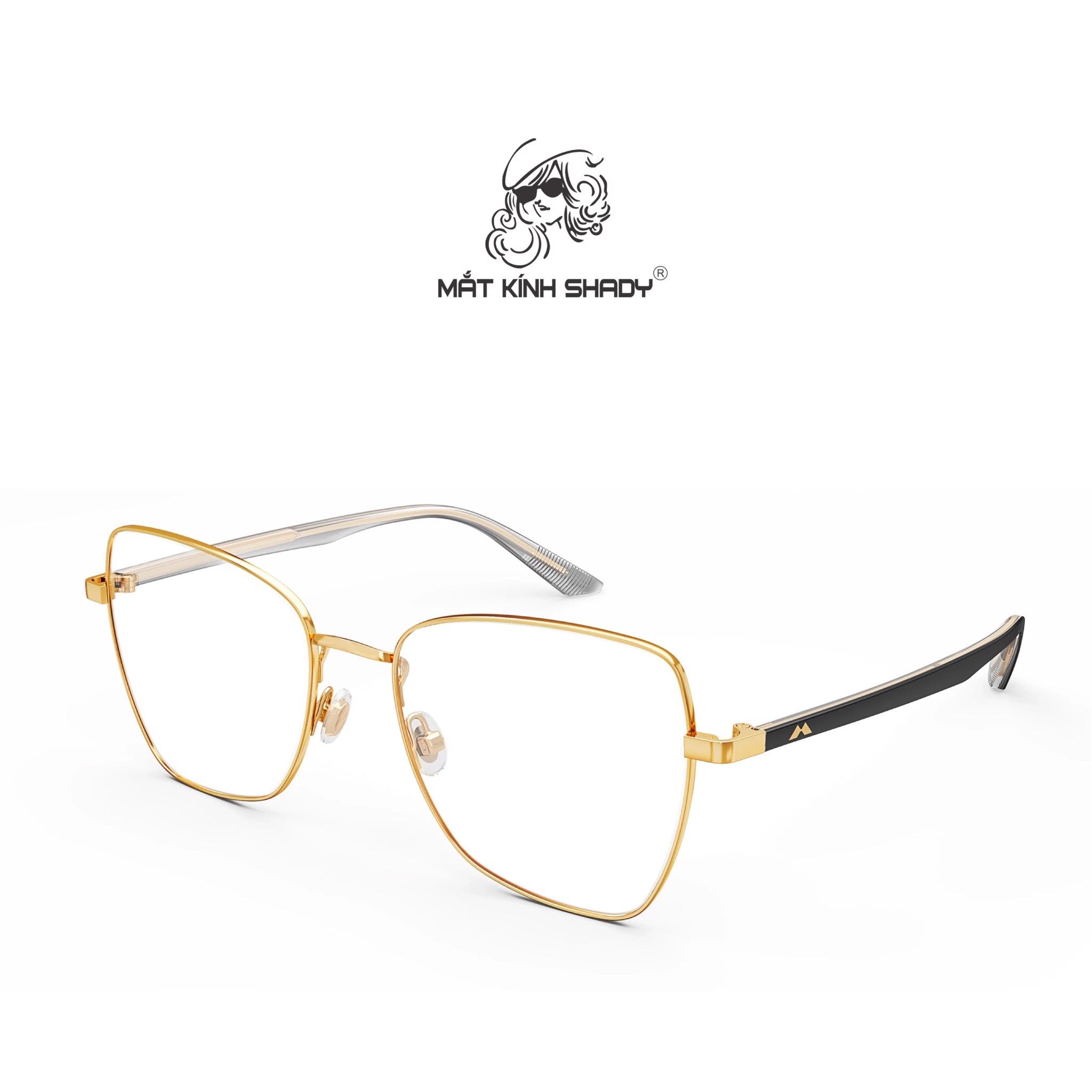 Gọng Kính Cận Chính Hãng Molsion Unisex, Hợp Kim Cao Cấp - MJ7079