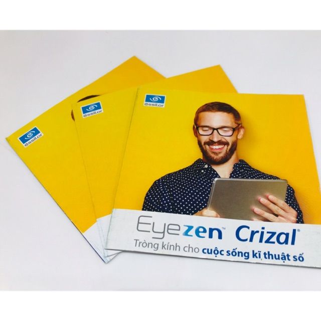 Tròng kính Essilor Eyezen Crizal 1.60 Plus/Pro